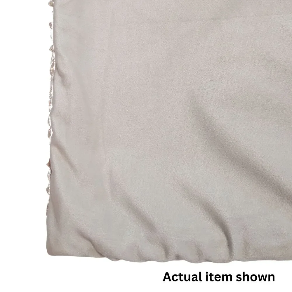 ✨ Organic Modern Textured Boucle Lumbar Pillow Cover 35x14 Neutral Boho NWOT